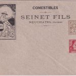 Schweiz - 2+10 Rp Ziffer/Helvetia Privatganzsachenumschlag Seinet Fils Neuchatel