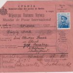 Serbien - 25 Pa. König Peter I. Postanweisung Tchoukaritza - Annaberg 1912 R!