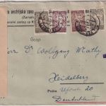 Jugoslawien/Slowenien - 25 Pa. Kettensprenger u.a. Brief Ljubljana 1920