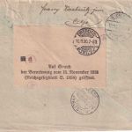 Jugoslawien/Slowenien - 45 Pa. Jugoslavia u.a. Einschreibebrief Celje 6.11.20