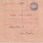 Serbien - 10 Pa. Ganzsache/Paketkarte+Zusatz Knyajevaz - Krouchevatz 1913