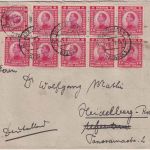 Jugoslawien - 10x10 Pa. Kronprinz Brief Ljubljana - Heidelberg 1921