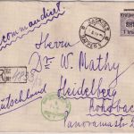 Jugoslawien/Kroatien - 1 K./15 F. Ganzsache+Zusatz Einschreibebrief Zagreb 1923