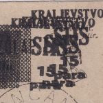 Jugoslawien/Kroatien - 15 Pa. Behelfsganzsache/Eil-Einschreibekarte 1920 DDD!!!