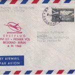 Jugoslawien - Interflug Erstflug Belgrad - Berlin 6.4.1960