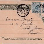 Österreich/Levante - 2x10 Pa./5 H. Karte n. FRANKREICH Salonich (Saloniki) 1907