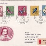 Schweiz - Juventute 1956 (Insekten) Schmuck-FDC/Einschreibebrief ESST Bern