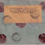 Bulgarien - 50 St. Bourchier u.a. Einschreibebrief Sofia - Rohrbach 1922 Zensur