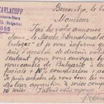 Bulgarien - 10 St. Löwe Ganzsache/Frageteil+Zusatz Bercovitza - Rohrbach 1921