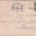 Bayern - Königshofen 9. AUG Aushilfs-L2 (1900) Karte n. Wasserburg