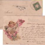 Bayern - Staffelstein 4. DEZ. 00 Aushilfs-L3 Ankunftsstempel Karte v. Volkach