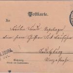 Bayern - Cadolzburg 23. JUL. Aushilfs-L2 Ankunftsstempel Karte v. Fürth (1901)