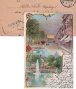 Bayern - Cadolzburg 23. JUL. Aushilfs-L2 Ankunftsstempel Karte v. Fürth (1901)