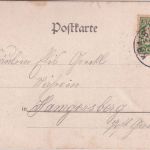 Bayern - Gars I. 25. JAN Aushilfs-L2 Ankunftsstempel Karte v. Kraiburg (1902)