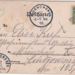 Bayern - Unterwessen 16. AUG. Aushilfs-Ra2 AK Oberwessen n. München (1900)