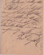 Bayern - Kaufbeuern 4. MÄR. 2x Aushilfs-L2 5 Pfg. Ganzsache n. Passau 1880