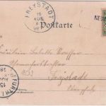 Bayern - Neukirchen b. hl. Blut 15. AUG. Aushilfs-L2 Farblitho n. Freystadt 1898