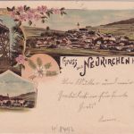 Bayern - Neukirchen b. hl. Blut 15. AUG. Aushilfs-L2 Farblitho n. Freystadt 1898