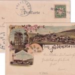 Bayern - Neukirchen b. hl. Blut 15. AUG. Aushilfs-L2 Farblitho n. Freystadt 1898