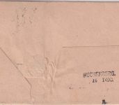 Bayern - Buchenberg 16. DEC Aushilfs-L2 Ankunftsstpl. Dienstbrief Augsburg 1888
