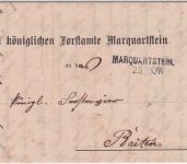Bayern - Marquartstein 23. NOV Aushilfs-L2 Dienstbrief n. Raiten 1882