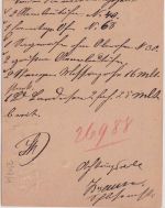 Bayern - Moosburg 21. DEC. Aushilfs-Ra2 5 Pfg. Ganzsache n. München 1881