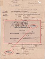 Bayern - Stadtamhof 22. NOV Aushilfs-L2 Ortszustellurkunde m. Nachporto