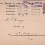 DR - 3 Pfg. Germania Perfin "M.W." Bücherzettel/Karte Leipzig 1916 Zensur
