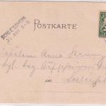 Bayern - Schleissheim 20. AUG Aushilfs-L2 Karte v. Starnberg Schiffspost !! 1900