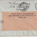 Tschechoslowakei - 80+90 H. Hussit ua. Einschreibebrief Trnava 1920 Doppelzensur