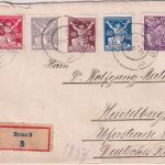 Tschechoslowakei - 200 H. Allegorie u.a. Einschreibebrief Brno - Heidelberg 1920