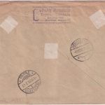 Tschechoslowakei - 100+3x5 H. Allegorie/Eilmarke Brief Teplitz 1920 Nachporto