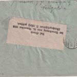 Tschechoslowakei - 3x25 H. Hradschin geschn. Einschreibebrief Aussig 1919 Zensur