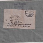 Tschechoslowakei - 60+4x10 H. Hradschin Einschreibebrief Kornitz 1920 Zensur