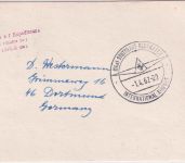 Tschechoslowakei - Lufthansa Erstflug Paris Stuttgart 1962 Zuleitungspost !
