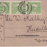 Tschechoslowakei - 3x10 H. Hradschin/gez Karte Mnichovo Hradiste Heidelberg 1920