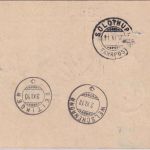 Schweiz - 10+12 Rp. Helvetia Nachnahmekarte Solothrun - Deitingen 1910