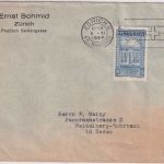 Schweiz - 30 Rp. 50 J. Weltpostverein/UPU Brief Zürich - Heidelberg 1924