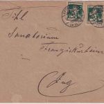 Schweiz - 2x5 Rp. Juventute/Trachten 1916 Brief Affoltern - Zug 1917