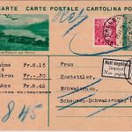 Schweiz - 10 Rp. Bildganzsache+Zusatz Nachnahmekarte St. Gallen 1934 Retour