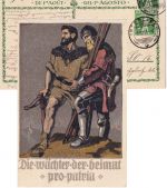 Schweiz - Bundesfeier 5 Rp. Sonderganzsache+Zusatz Interlaken - Berlin 1910