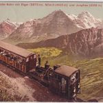 Schweiz - Interlaken Schynige-Platte-Bahn farb. AK gelaufen 1908