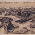 Schweiz - Luzern Vierwaldstätter See Vogelperspektive sw-Foto-AK ca. 1930