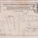 Schweiz - Rotes Kreuz Verwundete farb. Erinnerungspostkarte Meiringen 1.8.18
