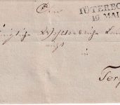 Preussen - Jüterbog 19. MAI L2 Francobrief n. Torgau ca. 1830
