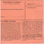 BRD - 30 Pfg Heuss I senkr. Paar Paketkarte Weilbach - Frankfurt a/M. 1954