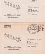 BRD - Hamburg 1979 IVA Vorführpost 10 Belege versch. Codierungen