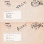 BRD - Hamburg 1979 IVA Vorführpost 10 Belege versch. Codierungen