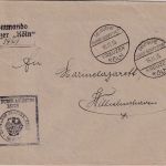 DR - Dt. Marine-Schiffspost Kreuzer Köln 16.11.30 Dienstbrief n. Wilhelmshaven