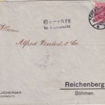 DR - Geprüft in Chemnitz Zensur-L2 Brief n. ÖSTERREICH Chemnitz Reichenberg 1915